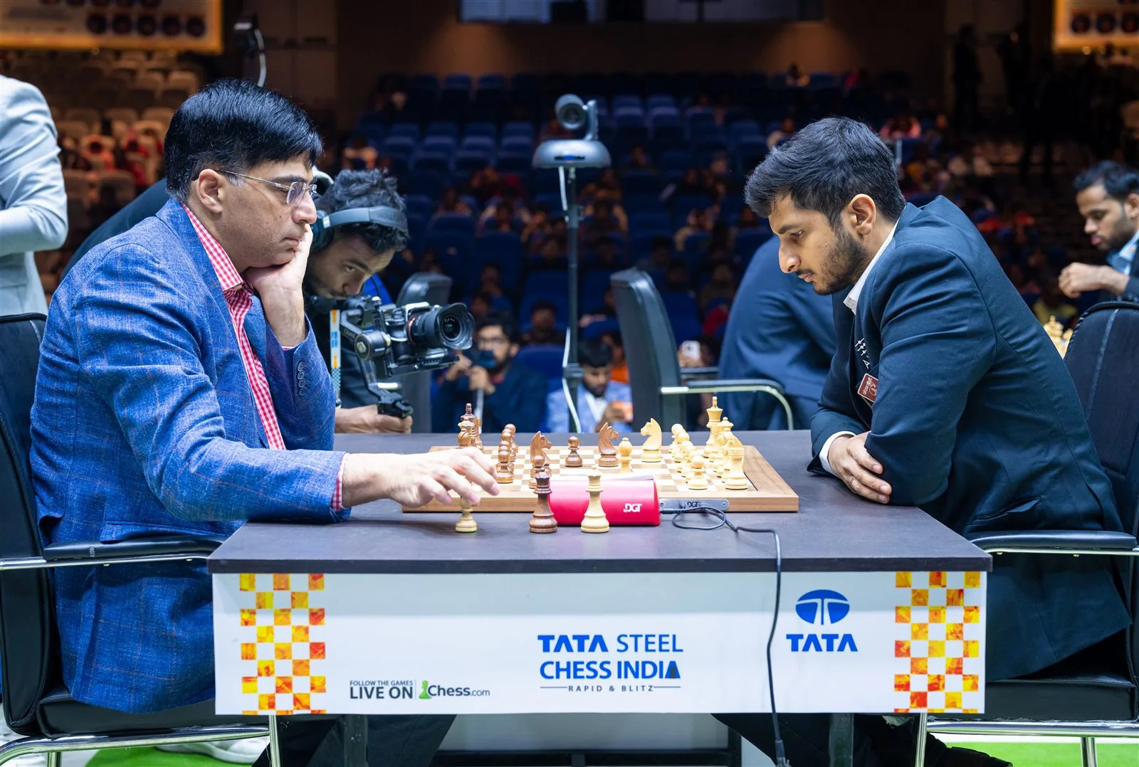Vidit Gujrathi during a tournament game
